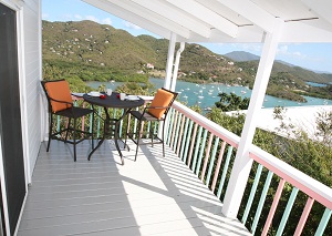 Treetop Cottage deck Virgin Islands St. John